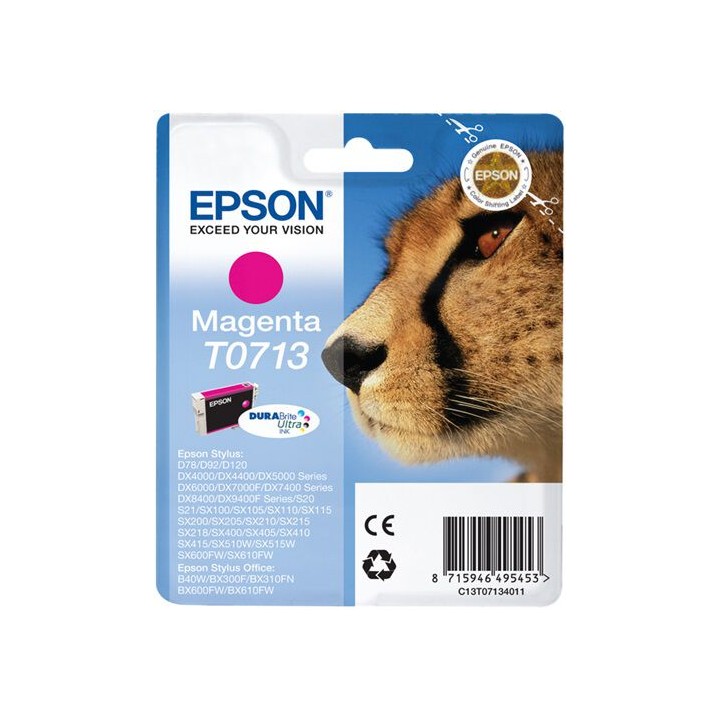 Cartuccia Originale Magenta (T0713) C13T07134010, C13T07134011, C13T07134012, T0713 EPSON Conf.1