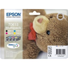 Multipack Originale B/C/M/Y (T0615) C13T06154010, T0615 EPSON Conf.1