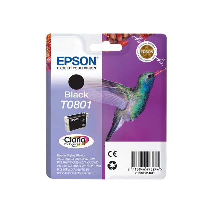 Cartuccia Originale Nero (T0801) C13T08014010, C13T08014011, T0801 EPSON Conf.1