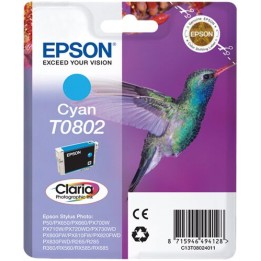 Cartuccia Originale Ciano (T0802) C13T08024010, C13T08024011, T0802 EPSON Conf.1