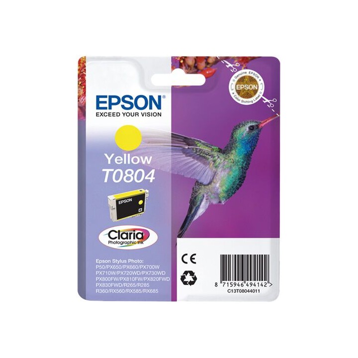 Cartuccia Originale Giallo (T0804) C13T08044010, C13T08044011, T0804 EPSON Conf.1