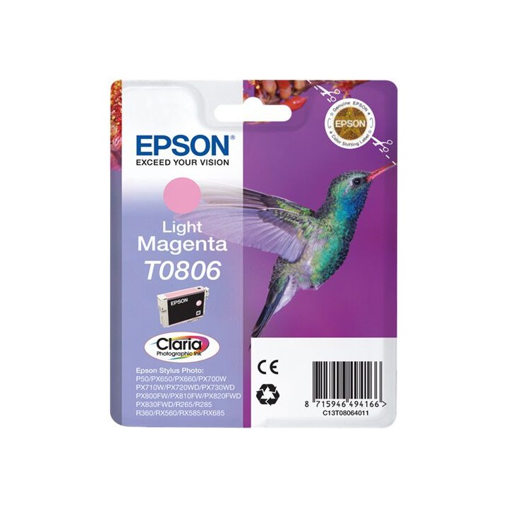 Cartuccia Originale Magenta Chiaro (T0806) C13T08064010, C13T08064011, T0806 EPSON Conf.1