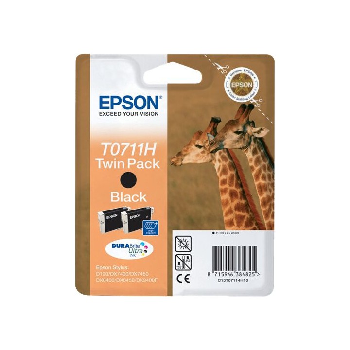 Twin Pack Originale Nero (T0711H) C13T07114H10, T0711H EPSON Conf.1