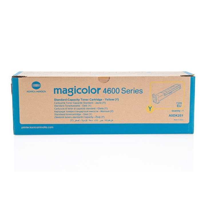 Toner Originale Giallo A0DK251 MINOLTA Conf.1 - Pag.4000