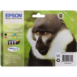 Multipack Originale B/C/M/Y (T0895) C13T08954010, T0895 EPSON Conf.1