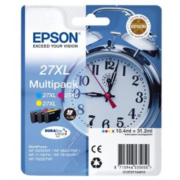 Multipack Originale C/M/Y (27XL) 27XL, C13T27154010, C13T27154012 EPSON Conf.1x3
