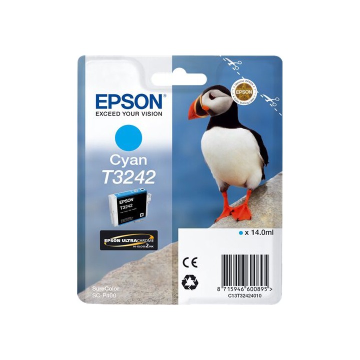 Cartuccia Originale Ciano (T3242) C13T32424010, T3242 EPSON Conf.1