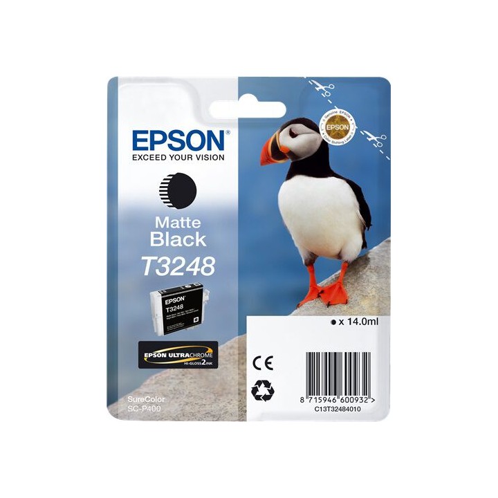 Cartuccia Originale Nero Opaco (T3248) C13T32484010, T3248 EPSON Conf.1