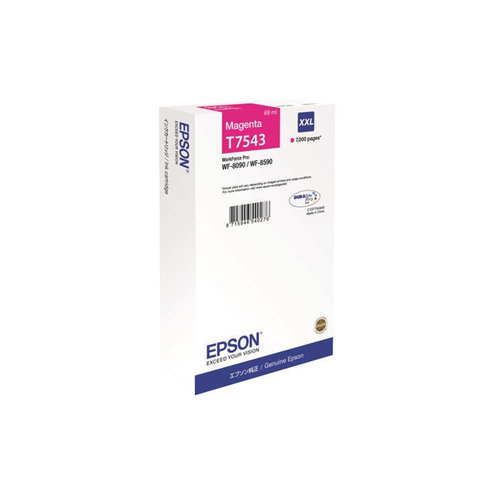 Cartuccia Originale Magenta (T7543) C13T754340, C13T75434N, T7543 EPSON Conf.1 - Pag.7000