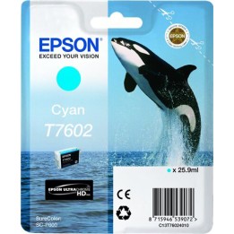 Cartuccia Originale Ciano (T7602) C13T76024010, T7602 EPSON Conf.1
