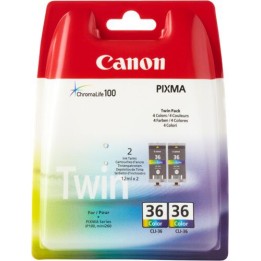 Twinpack Originale C/M/Y (CLI-36) 1511B018, CLI-36 CANON Conf.1x2 - Pag.249