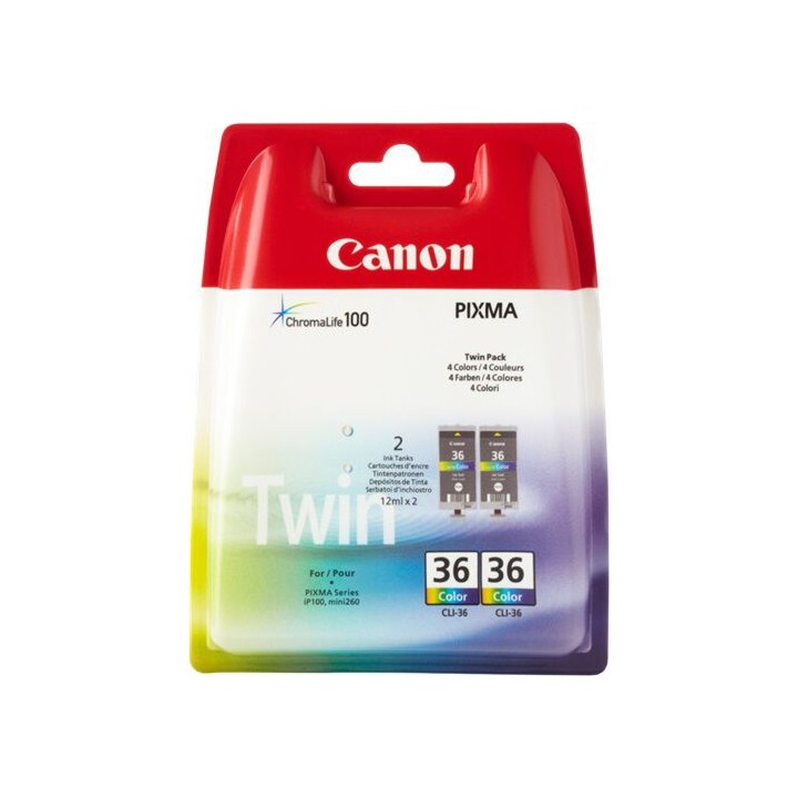Twinpack Originale C/M/Y (CLI-36) 1511B018, CLI-36 CANON Conf.1x2 - Pag.249