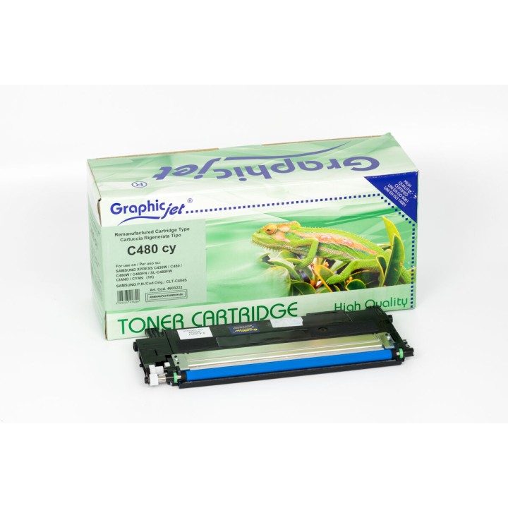 Cartuccia Toner Rigenerata Ciano CLT-C404S, ST966A HP Conf.1 - Pag.1000