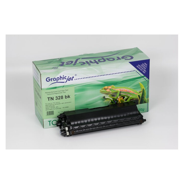 Cartuccia Rigenerato Nero TN-328BK BROTHER Conf.1 - Pag.6000