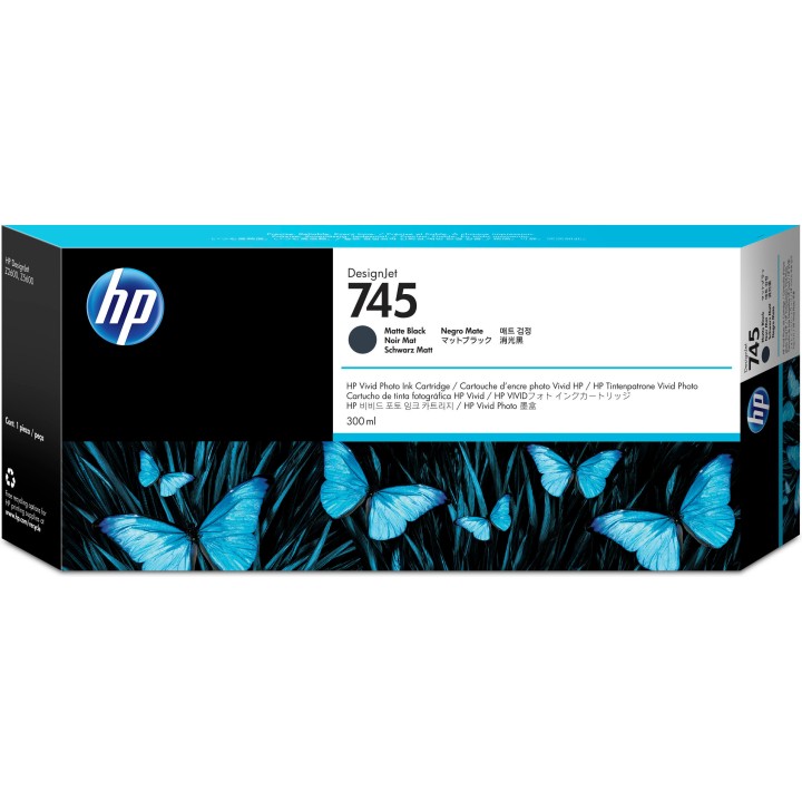 Cartuccia Originale Nero Opaco (745) 745, F9K05A HP Conf.1