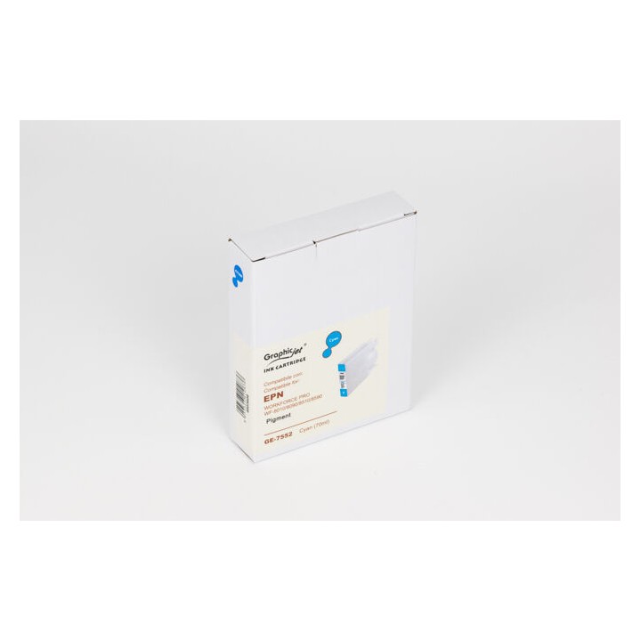 Cartuccia Compatibile Ciano (T7552) C13T755240, C13T75524N, T7552 EPSON Conf.1 - Pag.4000