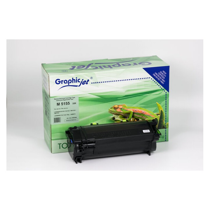 Cartuccia Rigenerata Nero 24B6015 LEXMARK Conf.1 - Pag.35000