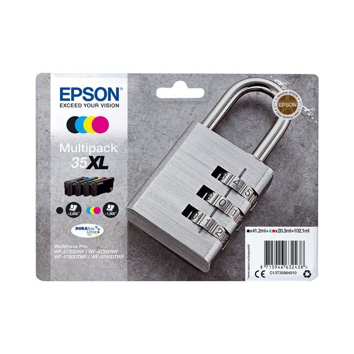 Multipack Originale B/C/M/Y (35XL) 35XL, C13T35964010 EPSON Conf.1x4