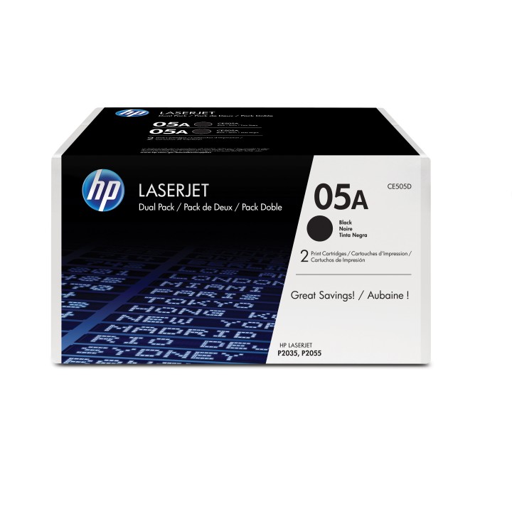 Dual Pack Originale Nero (05A) 05A, CE505D HP Conf.1 - Pag.2300