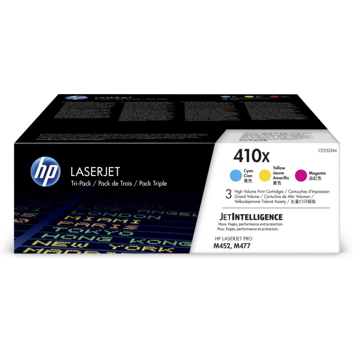 Multipack Originale Colore (C/M/Y) (410X) 410X, CF252XM HP Conf.1x3 - Pag.5000