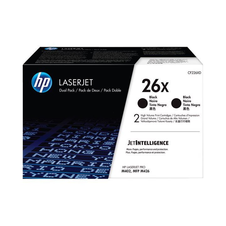 Dual Pack Originale Nero (26X) 26X, CF226XD HP Conf.1 - Pag.9000