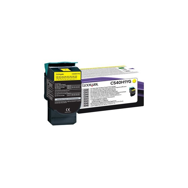 Cartuccia Originale Giallo (Return Program) C540H1YG LEXMARK Conf.1 - Pag.2000