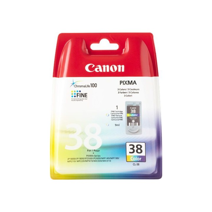 Cartuccia Originale Colore (CL-38) 2146B001, CL-38 CANON Conf.1