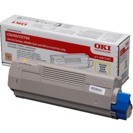 Cartuccia Toner Originale Giallo 43872305 OKI Conf.1 - Pag.2000