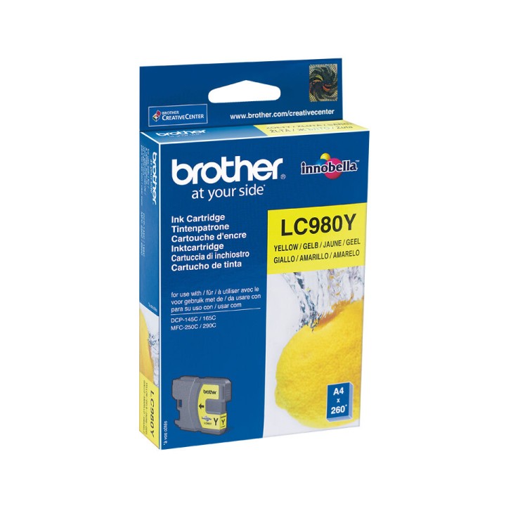 Cartuccia Ink-jet Originale Giallo LC-980Y BROTHER Conf.1 - Pag.260