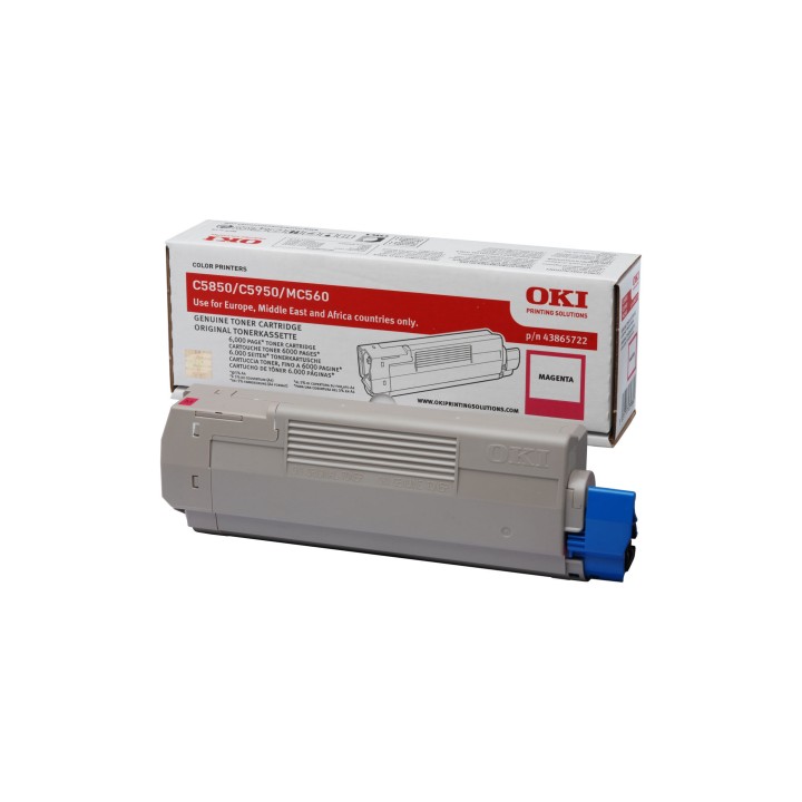 Cartuccia Toner Originale Magenta 43865722 OKI Conf.1 - Pag.6000