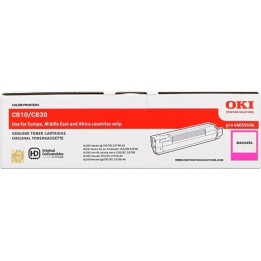 Cartuccia Toner Originale Magenta 44059106 OKI Conf.1 - Pag.8000