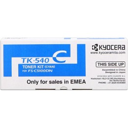 Toner Originale Ciano (TK-540C) TK-540C, 1T02HLCEU0 MITA/KYOCERA Conf.1 - Pag.4000