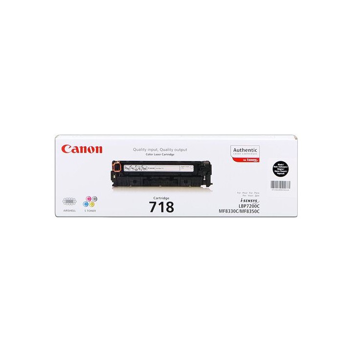 Cartuccia Originale Nero (718) 2662B002, 718 BK CANON Conf.1 - Pag.3400