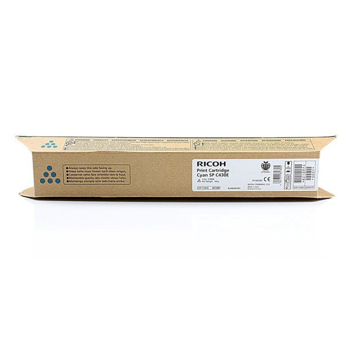 Toner Originale Ciano 821077, 821091, 821097, 821207, 821280 RICOH Conf.1 - Pag.15000
