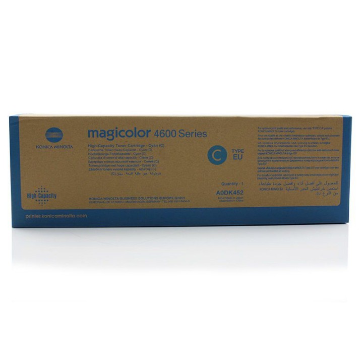 Toner Originale Ciano A0DK452 MINOLTA Conf.1