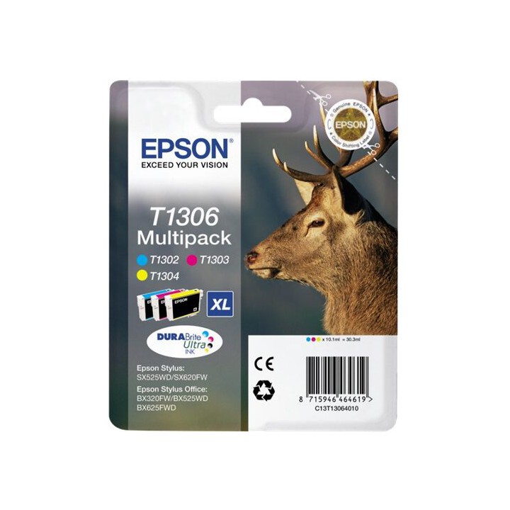 Multipack Originale (T1306) C13T13064010, C13T13064012, T1306 EPSON Conf.1