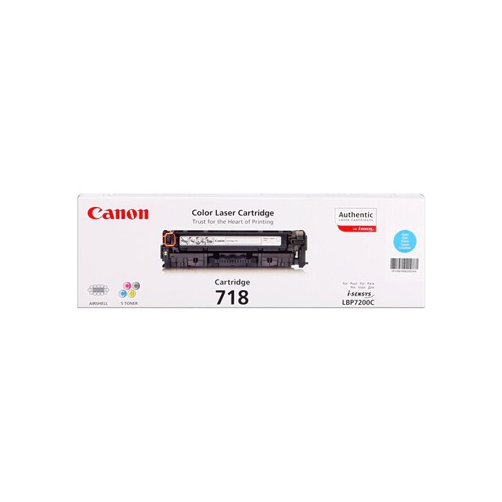 Cartuccia Originale Ciano (718) 2661B002, 718 C CANON Conf.1 - Pag.2900
