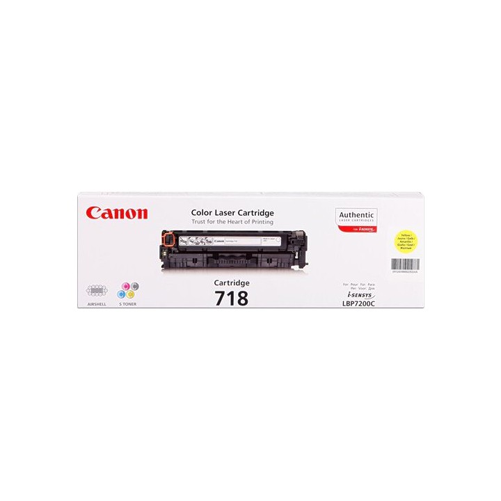 Cartuccia Originale Giallo (718) 2659B002, 718 Y CANON Conf.1 - Pag.2900