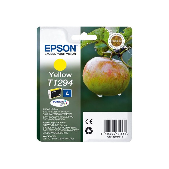 Cartuccia Originale Giallo (T1294) C13T12944010, C13T12944011, C13T12944012, T1294 EPSON Conf.1