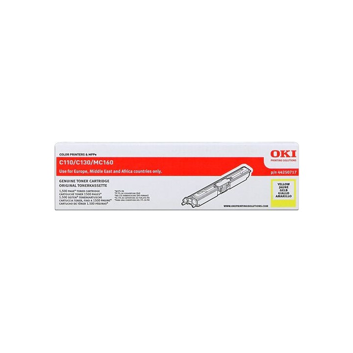 Cartuccia Toner  Originale Giallo 44250717 OKI Conf.1 - Pag.1500