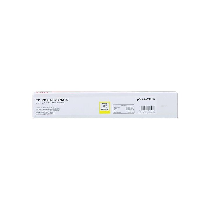 Cartuccia Toner Originale Giallo 44469704 OKI Conf.1 - Pag.2000