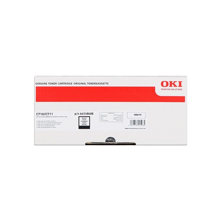 Cartuccia Toner Originale Nero 44318608 OKI Conf.1 - Pag.11000