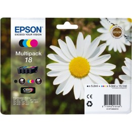 Multipack Originale B/C/M/Y (18) 18, C13T18064010, C13T18064012 EPSON Conf.1