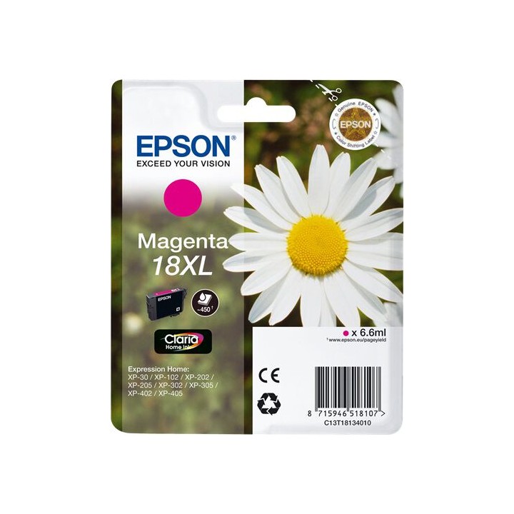 Cartuccia Originale Magenta (18XL) 18XL, C13T18134010, C13T18134012 EPSON Conf.1