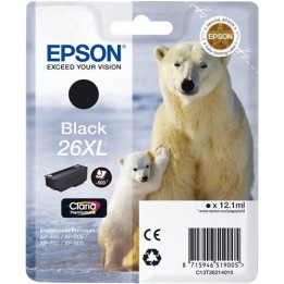 Cartuccia Originale Nero (26XL) 26XL, C13T26214010, C13T26214012 EPSON Conf.1 - Pag.500