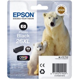 Cartuccia Originale Nero Foto (26XL) 26XL, C13T26314010, C13T26314012 EPSON Conf.1 - Pag.400