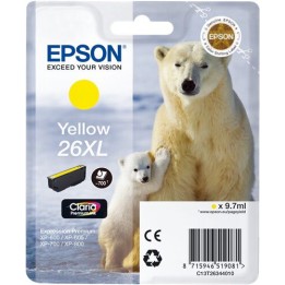 Cartuccia Originale Giallo (26XL) 26XL, C13T26344010, C13T26344012 EPSON Conf.1 - Pag.700