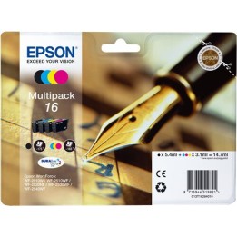 Multipack Originale B/C/M/Y (16) 16, C13T16264010, C13T16264012 EPSON Conf.1