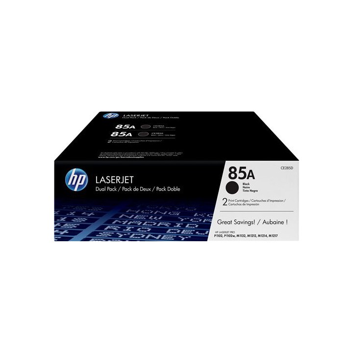 Dual Pack Originale Nero (85A) 85A, CE285AD HP Conf.1 - Pag.1600