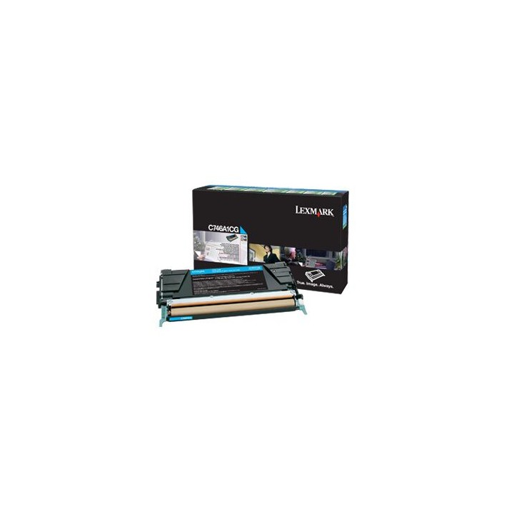 Cartuccia Originale Ciano (Return Program) C746A1CG LEXMARK Conf.1 - Pag.7000